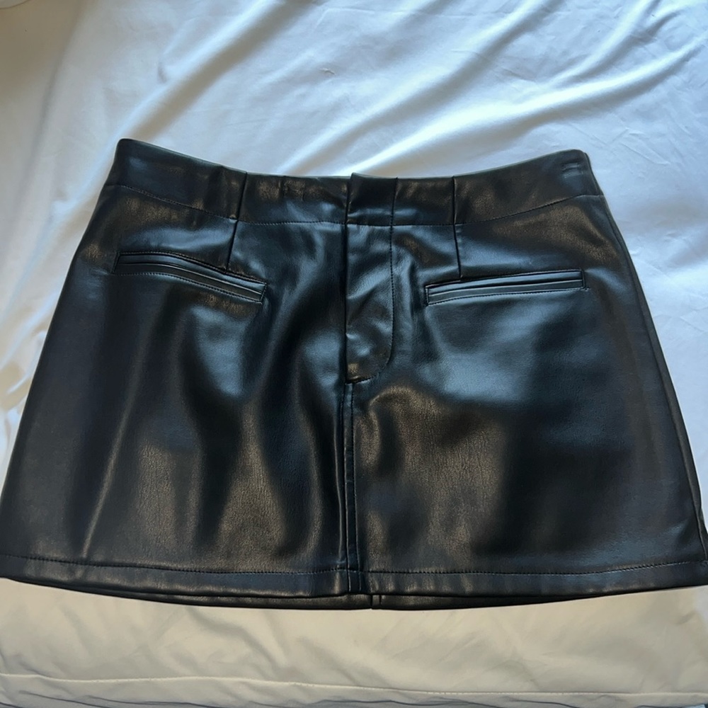 Faux leather mini skirt COTTONON